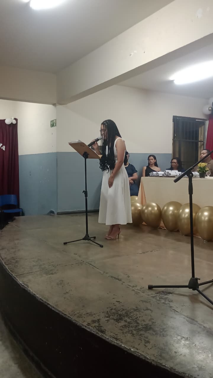 A formatura teve direito a discurso e música!