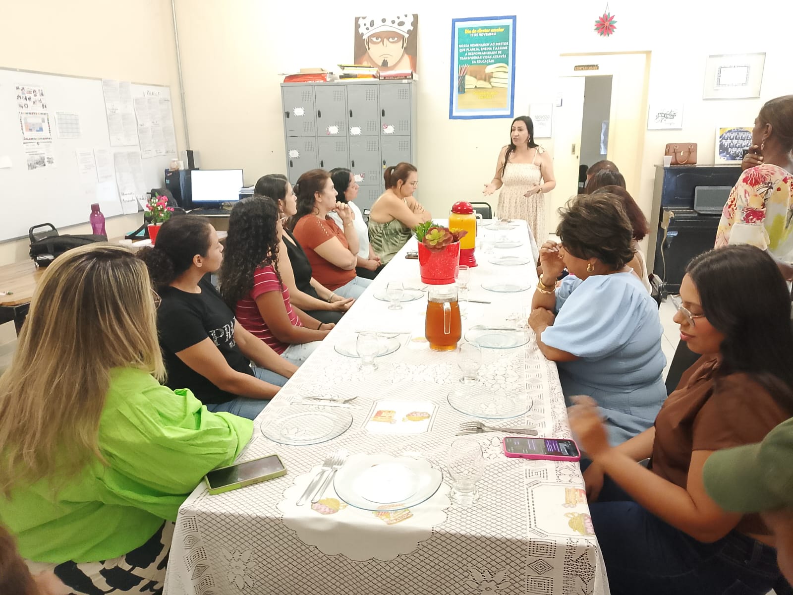 Almoço de encerramento com professores e direção